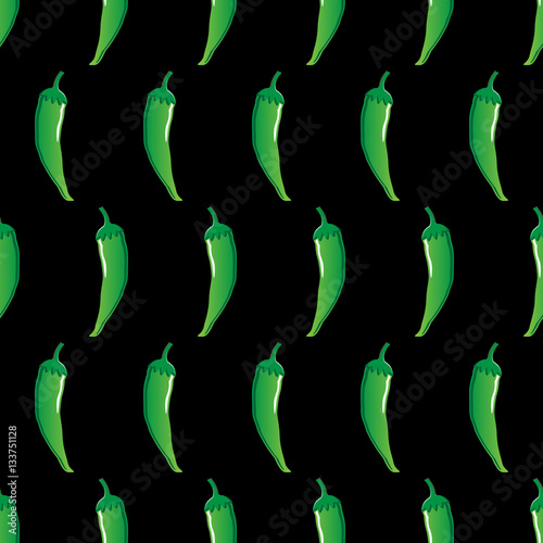 green chilli stock vector seamless pattern on black background for wallpaper  pattern  web  blog  surface  textures  graphic   printing