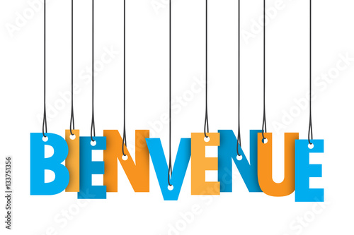 "BIENVENUE" icône vecteur