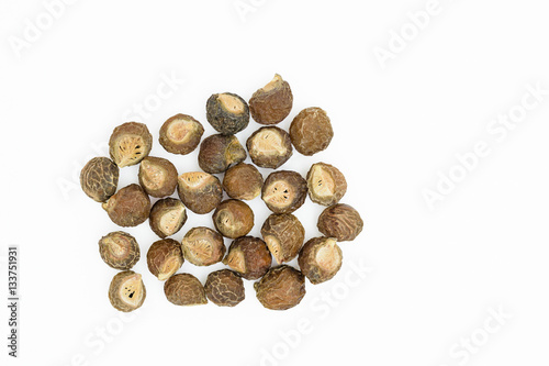 Soapnuts on white