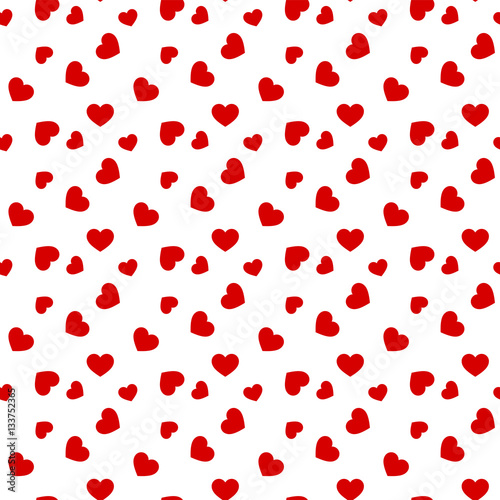 Seamless geometric pattern with hearts.Vector illustration on a