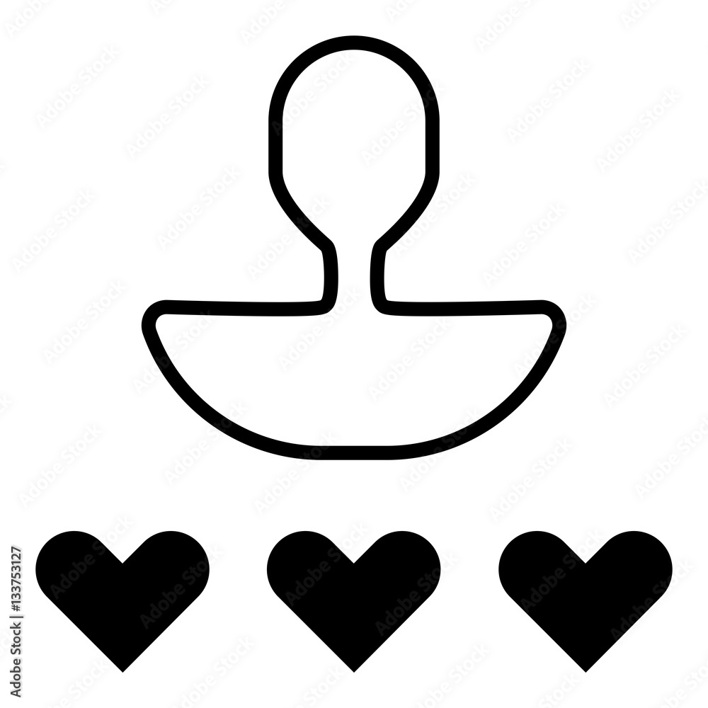User review icon - Flat design, glyph style icon - Black outline User review icon - Flat design, glyph style icon - Black outline
