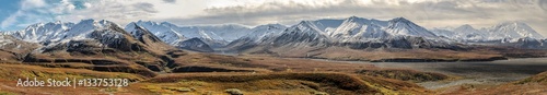 Panorama Autumn in Denali National Park, Alaska