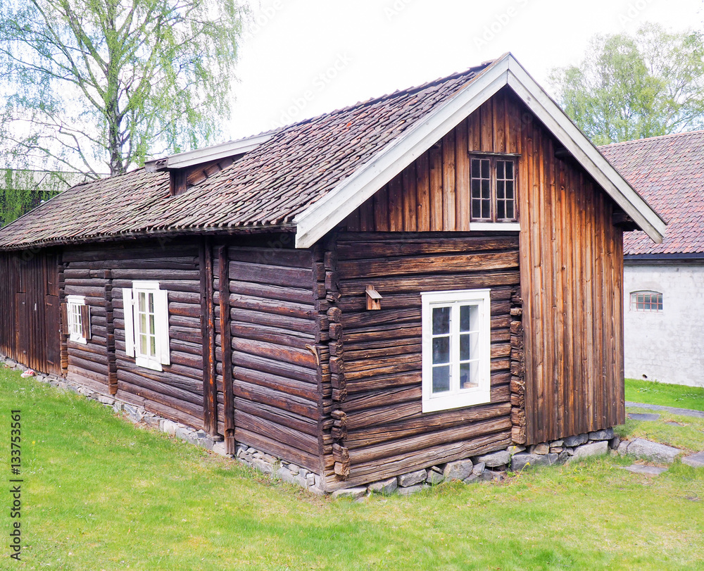 Wooden barn in Norway Wooden barn in Norway