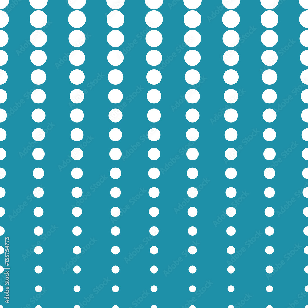 Abstract geometric blue deco art halftone circle pattern