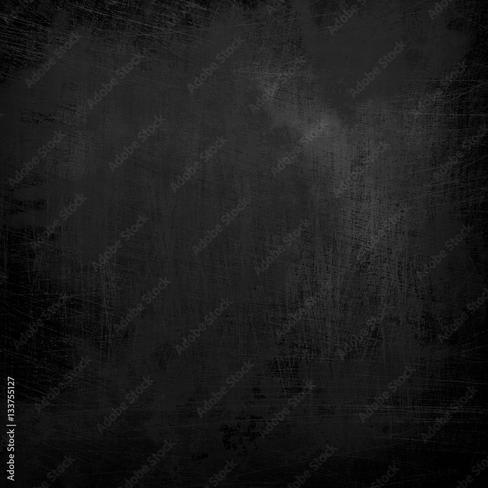 Fototapeta premium scratched on black metal plate background
