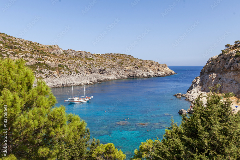 Area of Anthony Quinn Bay