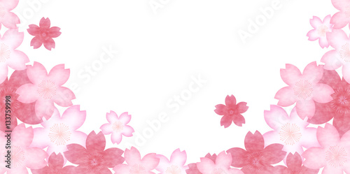 桜　春　和紙　背景