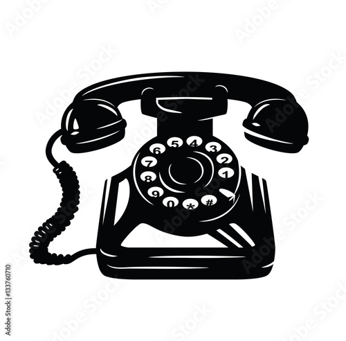 telephone icon vector