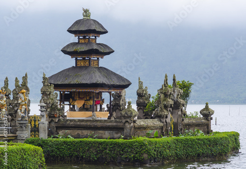 Pura Ulun Danu temple on a lake Beratan. Bali