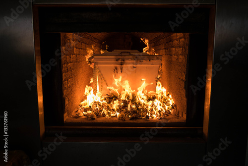 Thai cremation ceremony photo