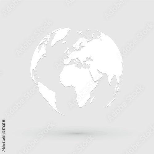 world map globe icon