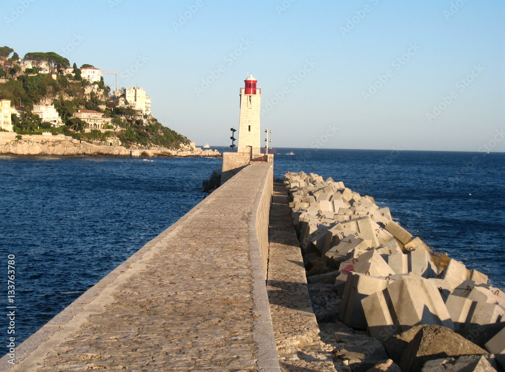  Lighthouse in the port of Nice