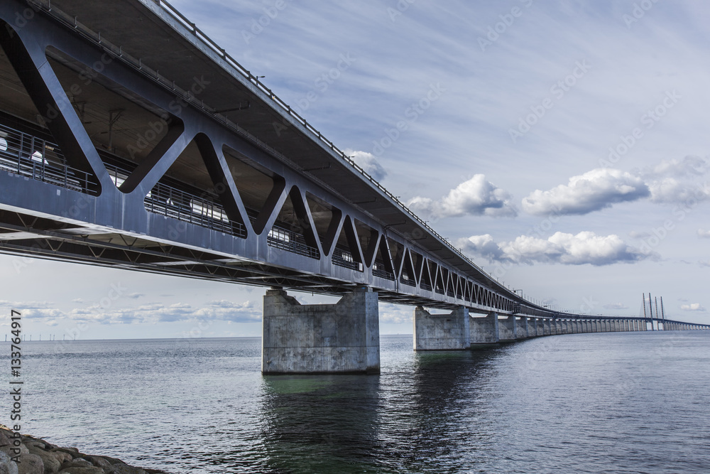 Oresund Bridge,oresunds bron, bridge on the sea ,architecture landscape in sweden Oresund Bridge,oresunds bron, bridge on the sea ,architecture landscape in sweden