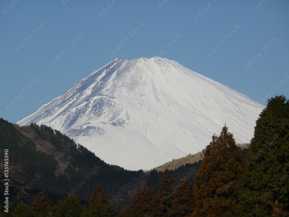箱根から見た富士山山頂