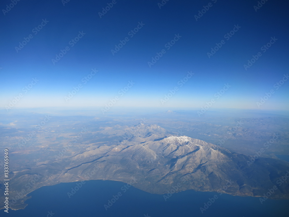 Naklejka premium Пролетая над Турцией