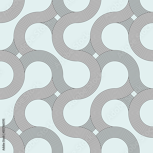 Wavy abstract seamless pattern