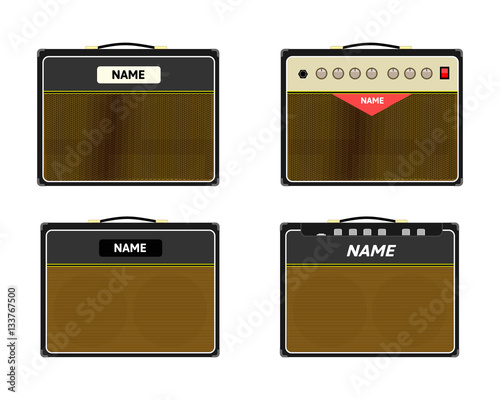 Set of guitar amplifier