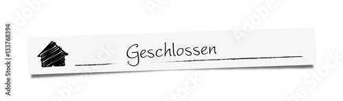 Schild | Geschlossen