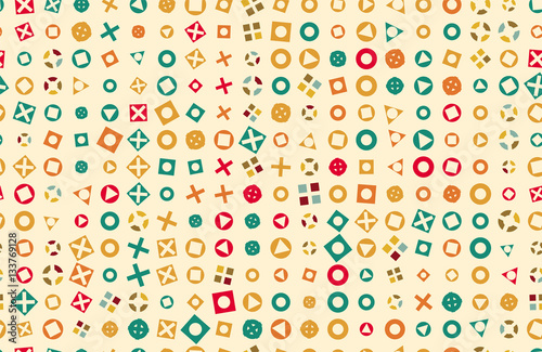 Vector Pattern 50s. Backdrop 1950s retro style.