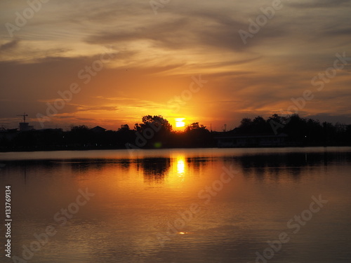 sunset on the lake © Pum alone