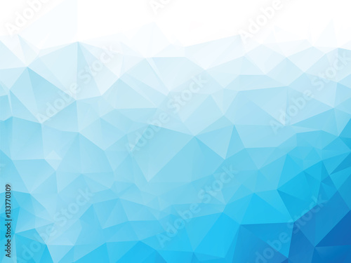 blue geometric background with triangles