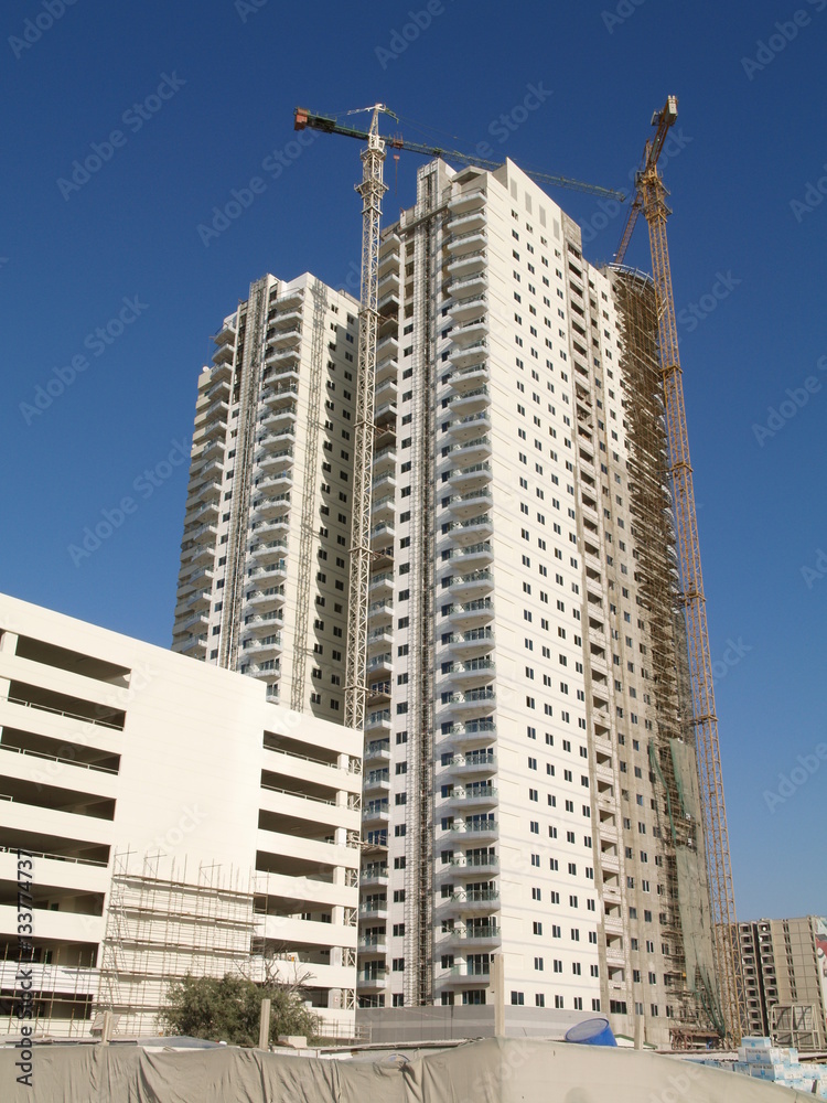 Dubai, Sheik Zayed Road, modern skyline, United Arab Emirates Dubai, Sheik Zayed Road, modern skyline, United Arab Emirates