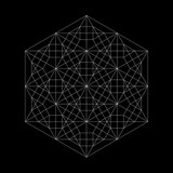 Harmonic illustration sacred geometry Plato. The ratio of the hexagon