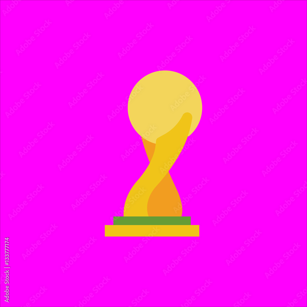 football cup icon flat disign football cup icon flat disign
