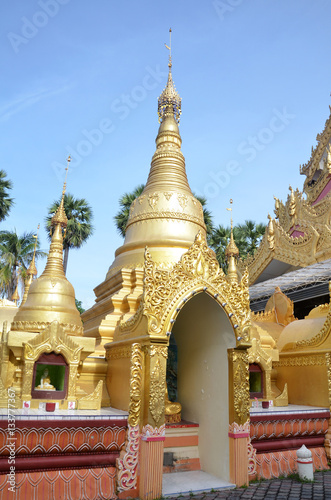 Popular Burmese Temple in Penang  Malaysia