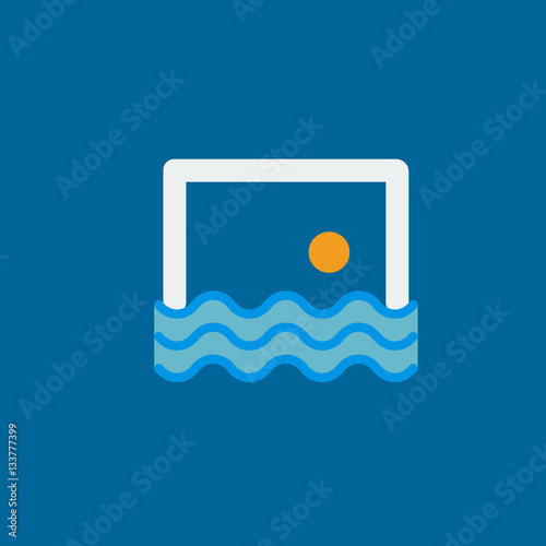 waterpolo icon flat disign