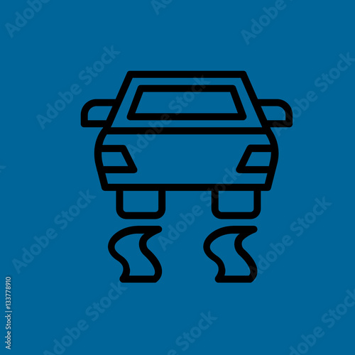 car esp icon flat disign