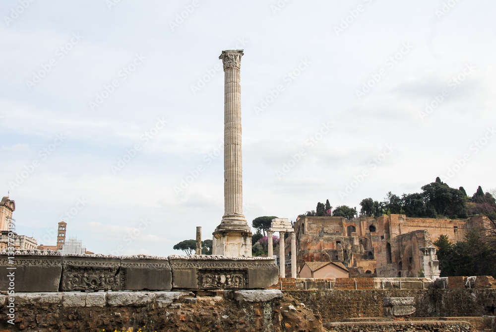 フォロ･ロマーノ　フォカスの記念柱（イタリア・ローマ）