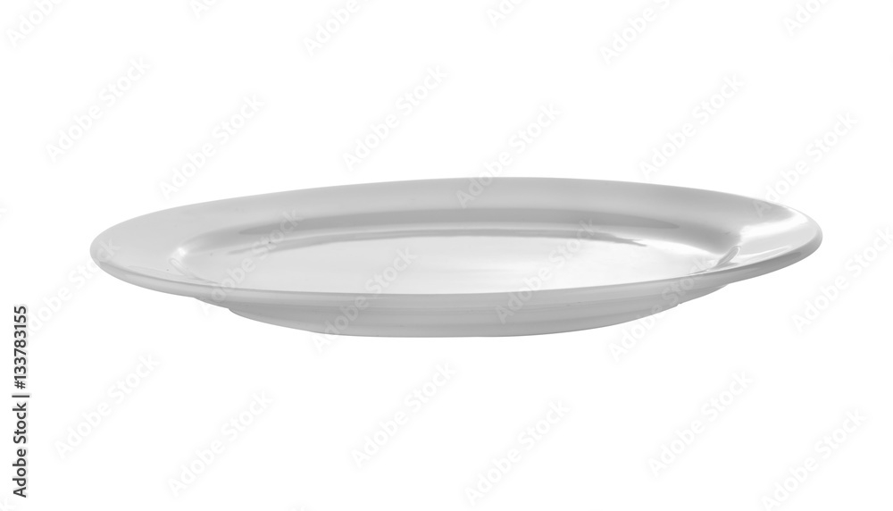 white plate isolated on white background white plate isolated on white background