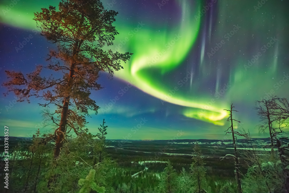 Nothern lights over Lapland