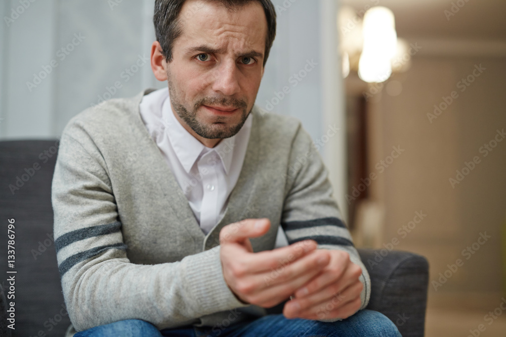 Fototapeta premium Man in grief