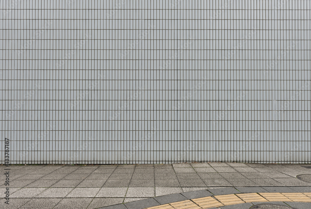 Fototapeta premium Large blank billboard on a street wall, banners with room to add your own text