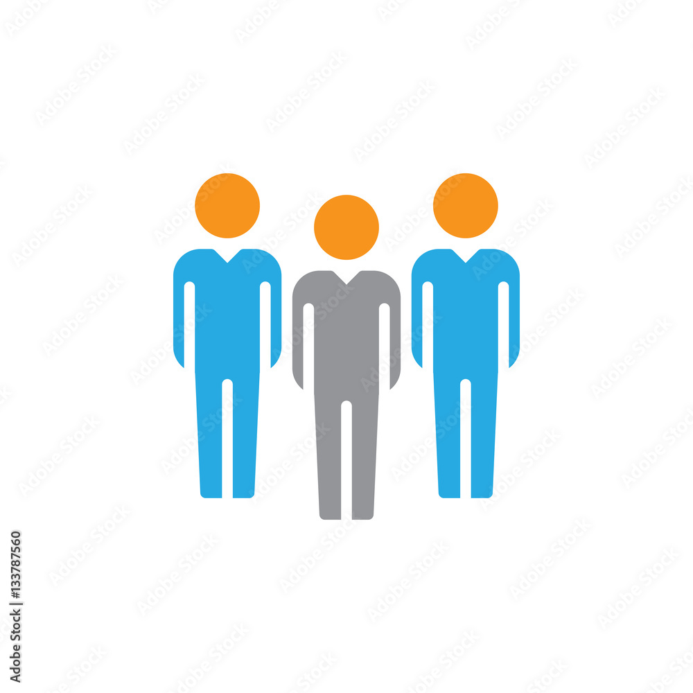 People, team icon vector, filled flat sign, solid colorful pictogram isolated on white. Symbol, logo illustration People, team icon vector, filled flat sign, solid colorful pictogram isolated on white. Symbol, logo illustration