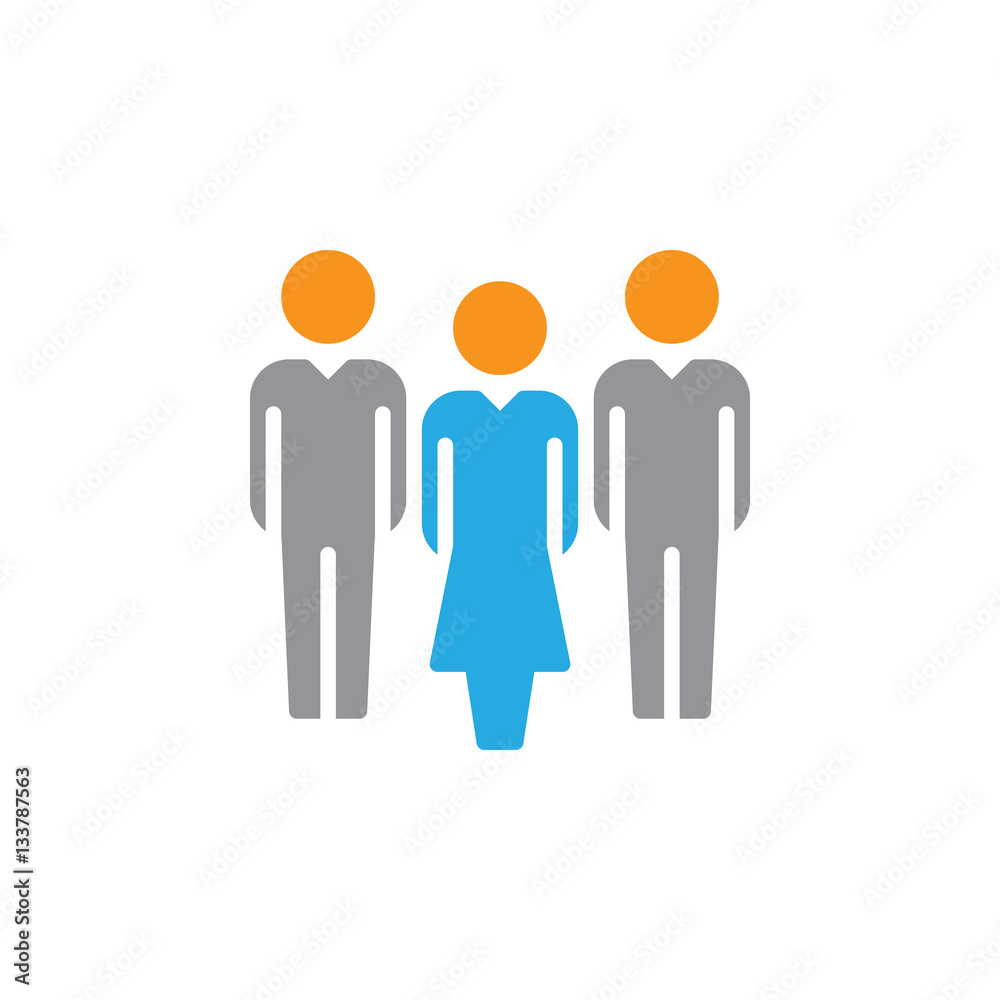 People, team icon vector, filled flat sign, solid colorful pictogram isolated on white. Symbol, logo illustration People, team icon vector, filled flat sign, solid colorful pictogram isolated on white. Symbol, logo illustration