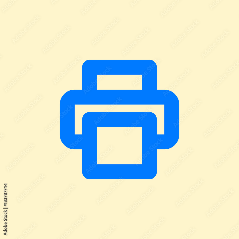 Printer thick line icon, outline vector sign, linear simple pictogram. Print document symbol, logo illustration Printer thick line icon, outline vector sign, linear simple pictogram. Print document symbol, logo illustration