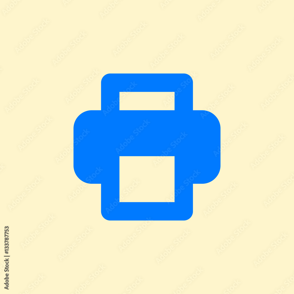 Printer icon vector, filled flat sign, solid simple pictogram. Print document symbol, logo illustration Printer icon vector, filled flat sign, solid simple pictogram. Print document symbol, logo illustration
