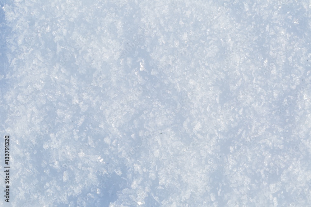 Snow background in close up Snow background in close up