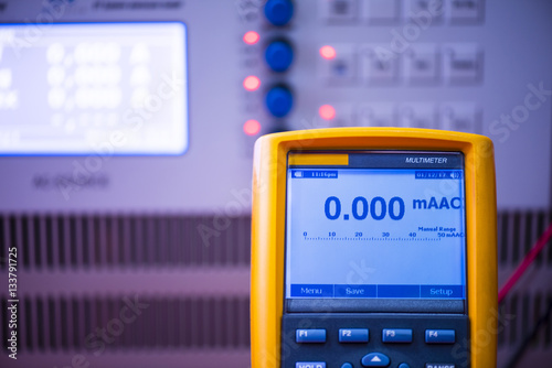 Digital multimeter ready for calibration