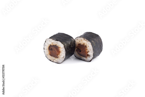 sushi rolls on a white background © MagiciaN