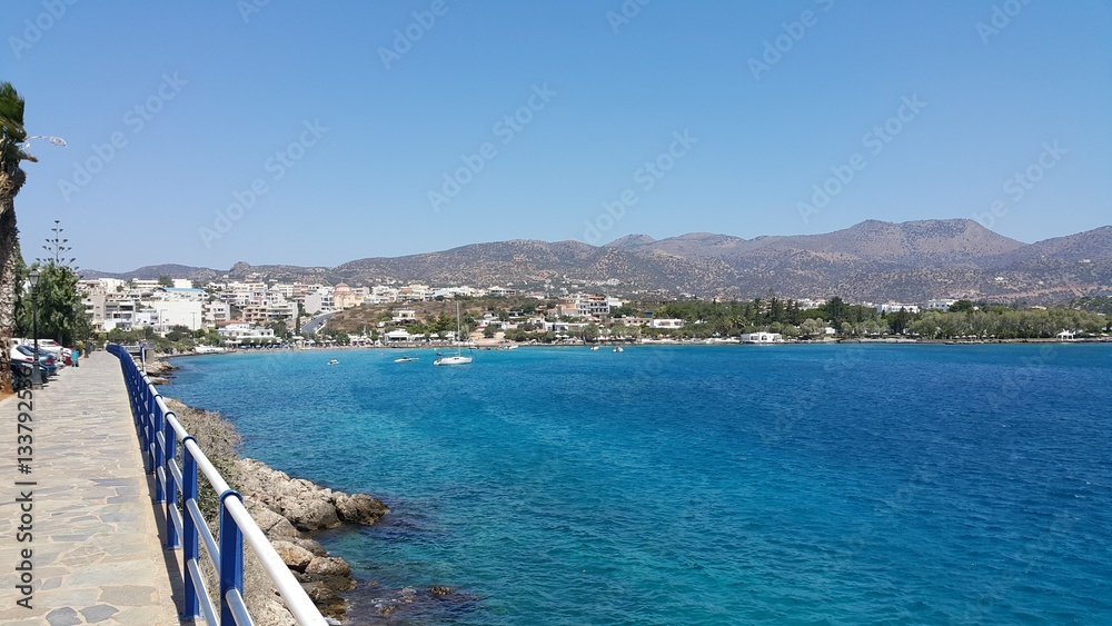 Naklejka premium Lagoon view paradise