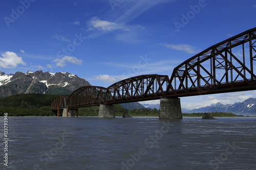Old bridge in alaska