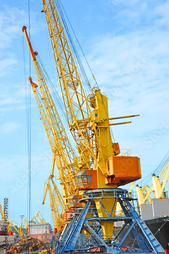 Wallpaper Mural Port cargo crane Torontodigital.ca
