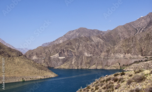 Bishkek road - Osh in Kyrgyzstan, Naryn