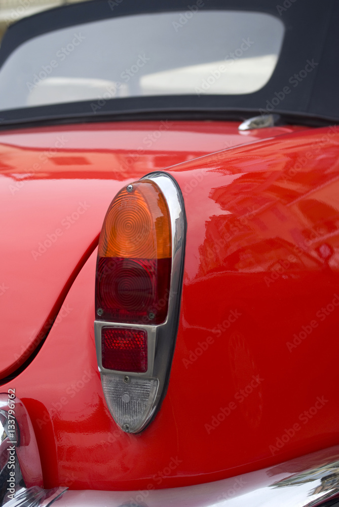 Classic vintage car taillight