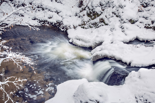 Wasserfall im Winter