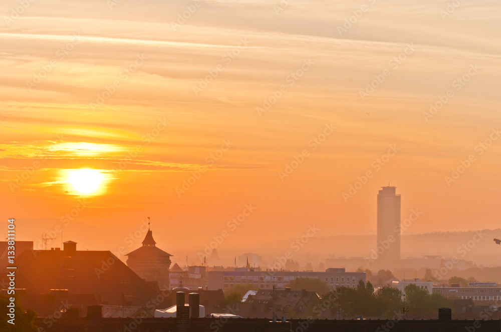 Sunrise over Nuremberg